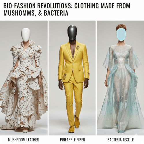 Bio-Fashion Revolutions – Clothing Made from Mushrooms, Pineapples & Bacteria
